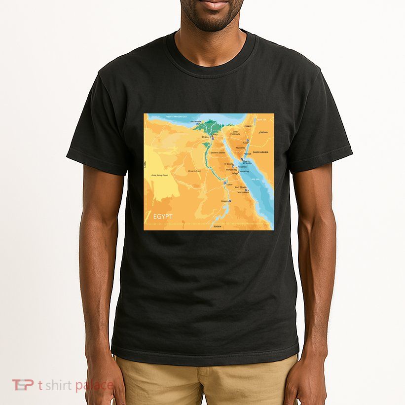 Map of Egypt Tall T-Shirt