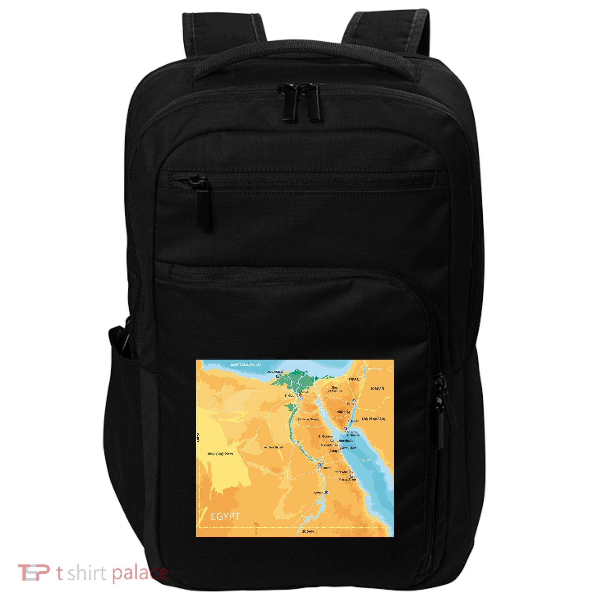 Map of Egypt Impact Tech Backpack