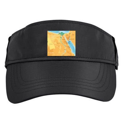 Map of Egypt Adult Drive Performance Visor