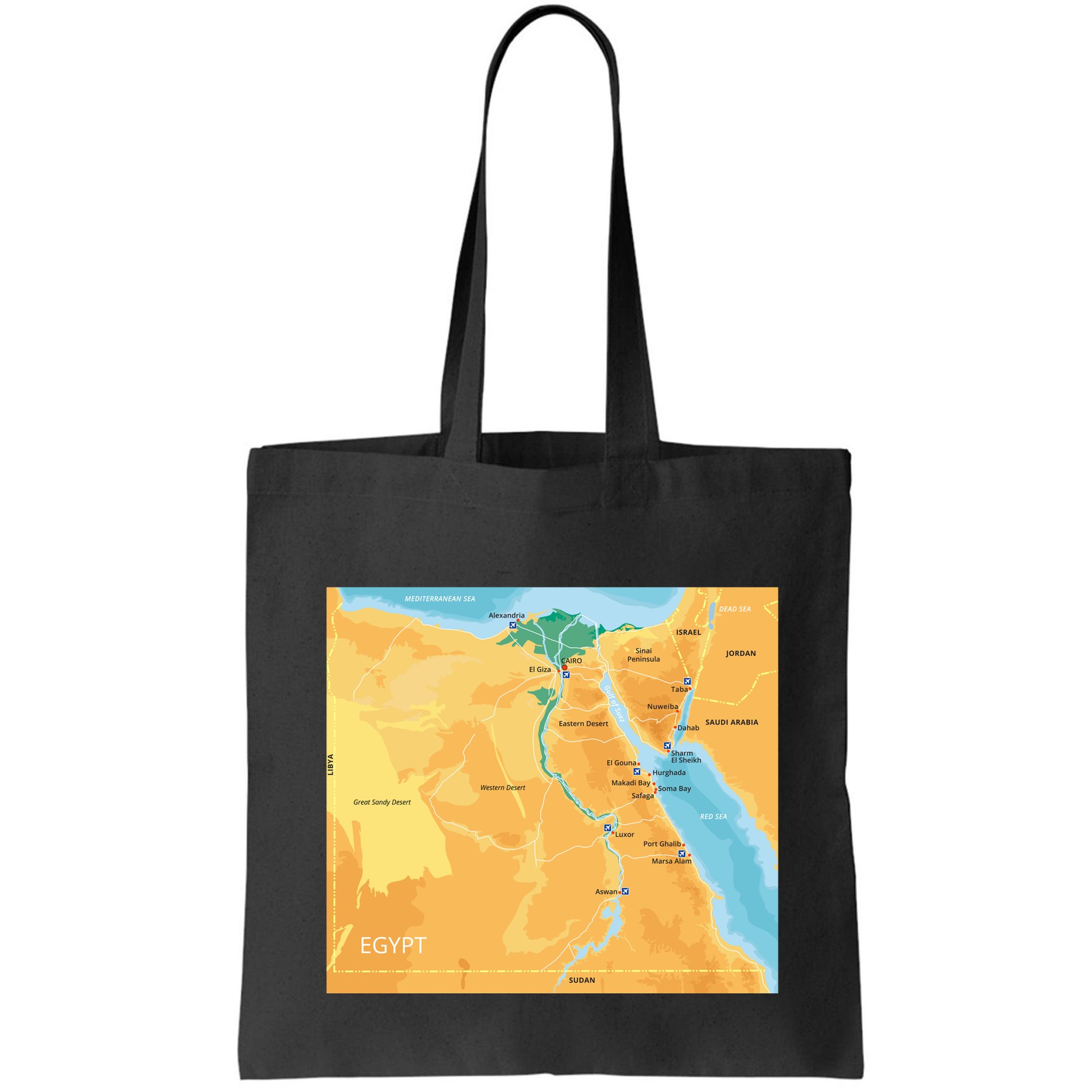 Map of Egypt Bag