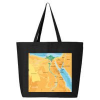 Map of Egypt 25L Jumbo Tote