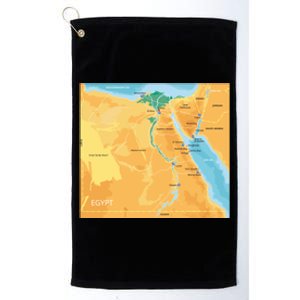 Map of Egypt Platinum Collection Golf Towel