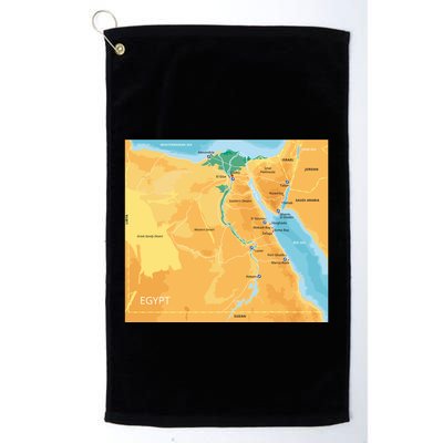 Map of Egypt Golf Towel