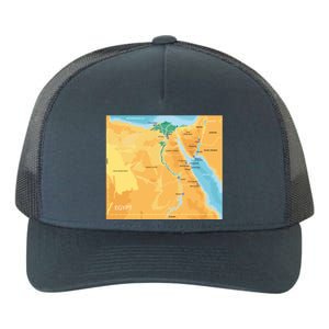 Map of Egypt Yupoong Adult 5-Panel Trucker Hat