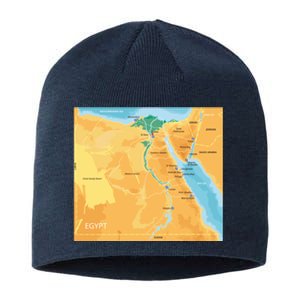 Map of Egypt Sustainable Beanie