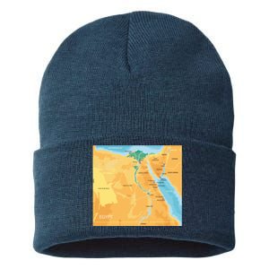 Map of Egypt Sustainable Knit Beanie