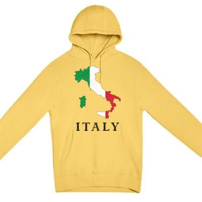 Map Of Italy  Premium Pullover Hoodie