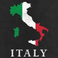 Map Of Italy  7 Panel Mesh Trucker Snapback Hat