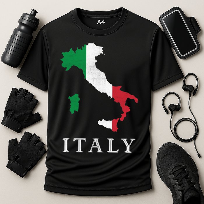 Map Of Italy  Cooling Performance Crew T-Shirt