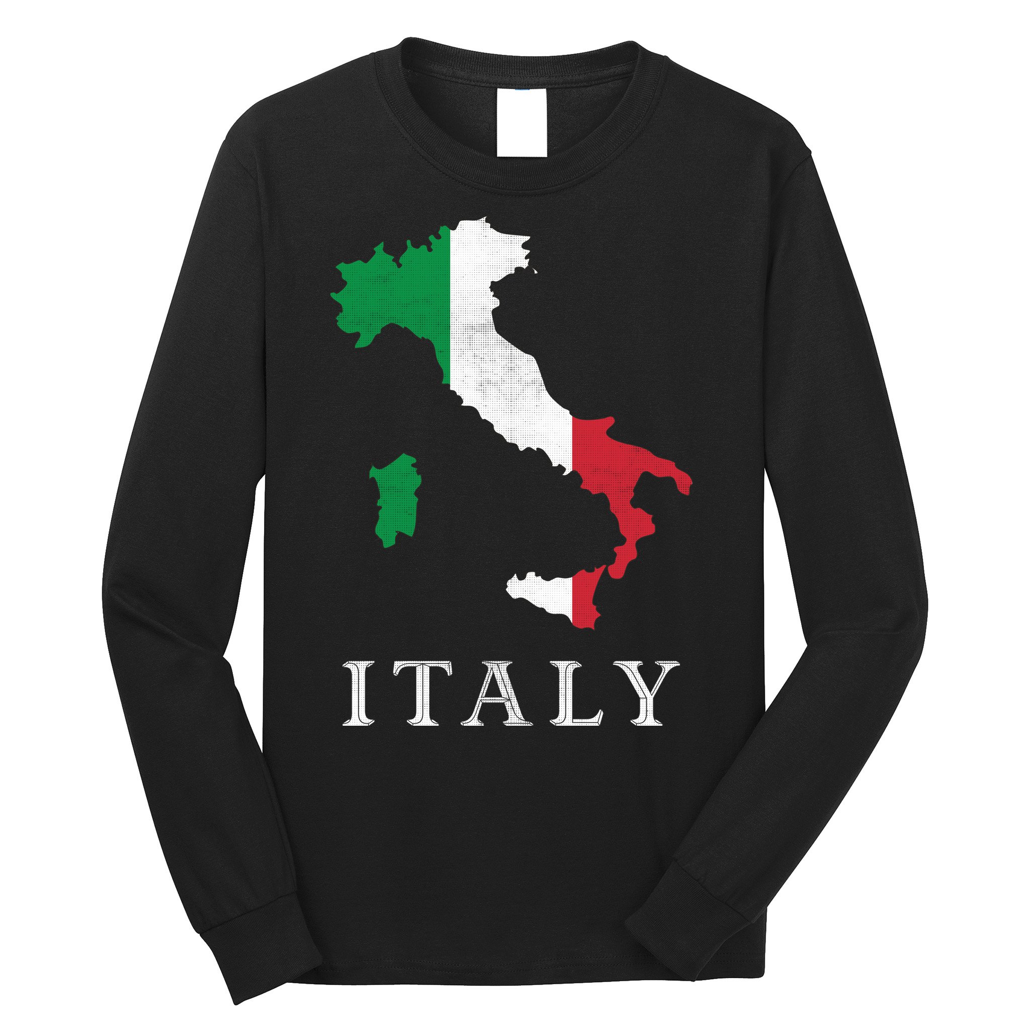 Map Of Italy  Long Sleeve Shirt