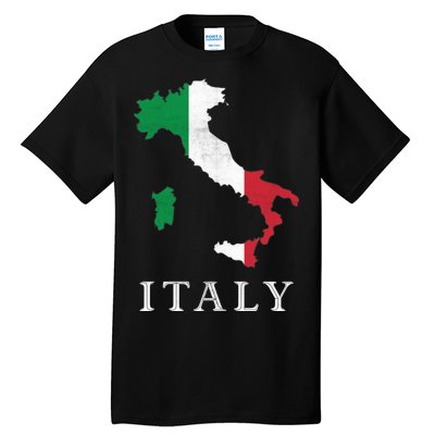 Map Of Italy  Tall T-Shirt