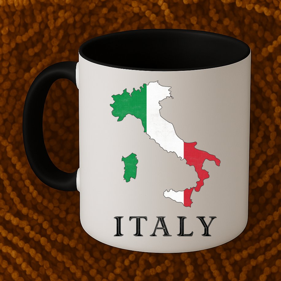 Map Of Italy  Mug