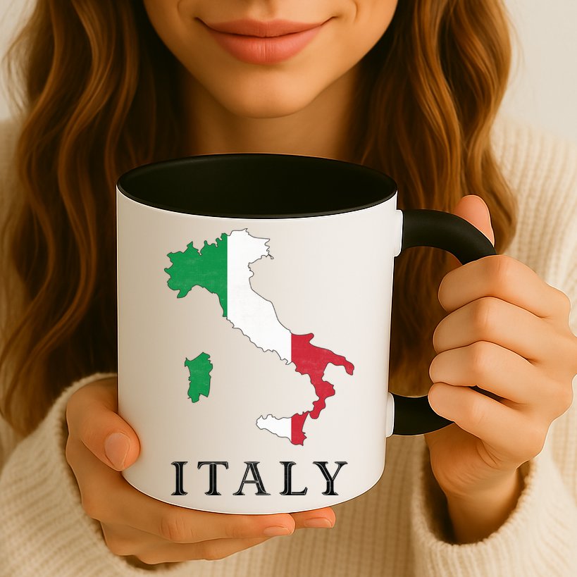 Map Of Italy  Mug