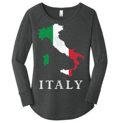 Map Of Italy  Women's Perfect Tri Tunic Long Sleeve Shirt