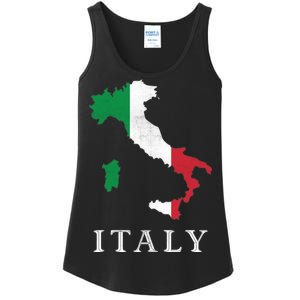 Map Of Italy  Ladies Essential Tank