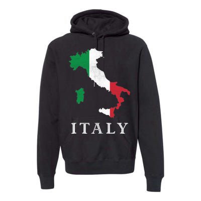 Map Of Italy  Premium Hoodie