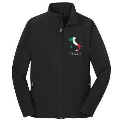 Map Of Italy  Core Soft Shell Jacket