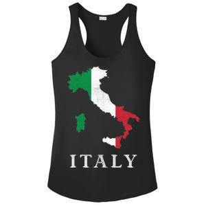 Map Of Italy  Ladies PosiCharge Competitor Racerback Tank