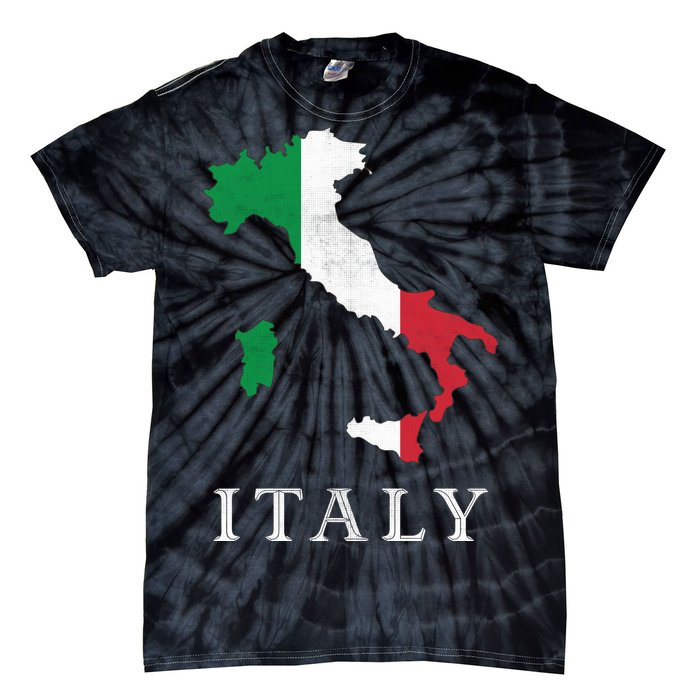 Map Of Italy  Tie-Dye T-Shirt