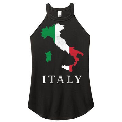 Map Of Italy  Women’s Perfect Tri Rocker Tank