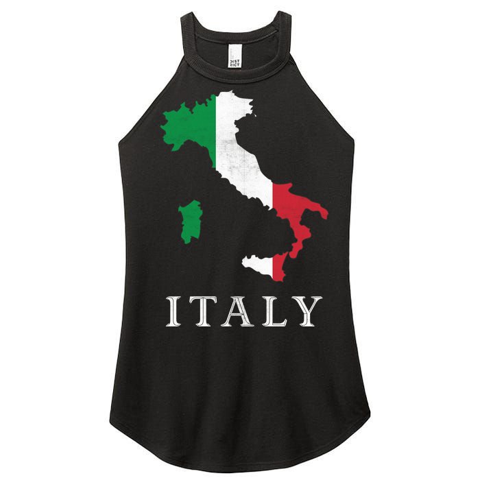 Map Of Italy  Women’s Perfect Tri Rocker Tank