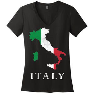 Map Of Italy  Women's V-Neck T-Shirt