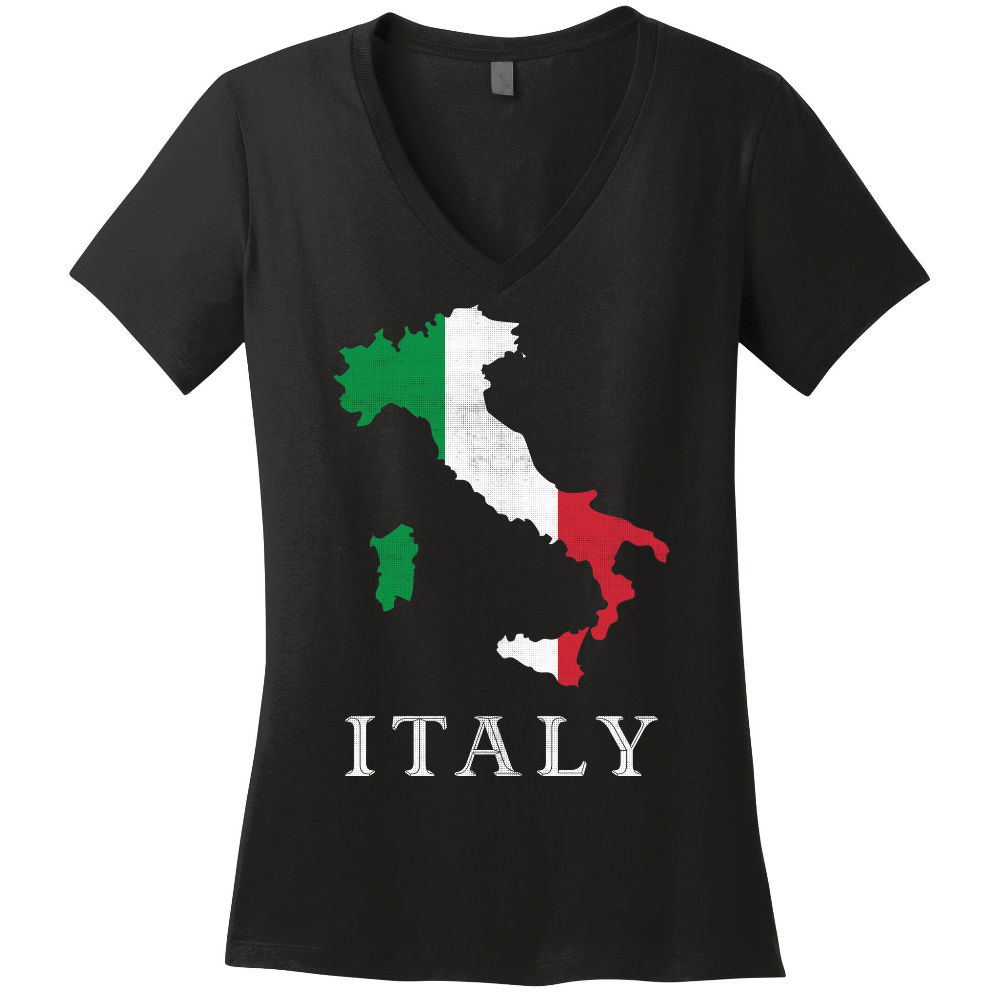 Map Of Italy  Women's V-Neck T-Shirt