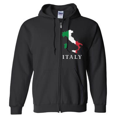 Map Of Italy  Full Zip Hoodie