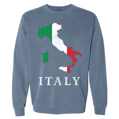 Map Of Italy  Garment-Dyed Sweatshirt