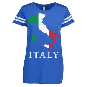 Map Of Italy  Enza Ladies Jersey Football T-Shirt