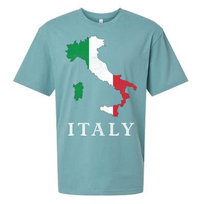 Map Of Italy  Sueded Cloud Jersey T-Shirt