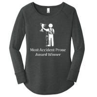 Most Accident Prone Award Winner Injury Funny Get Well Soon Women's Perfect Tri Tunic Long Sleeve Shirt