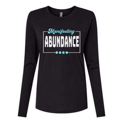 Manifesting Abundance Positive Affirmation Womens Cotton Relaxed Long Sleeve T-Shirt