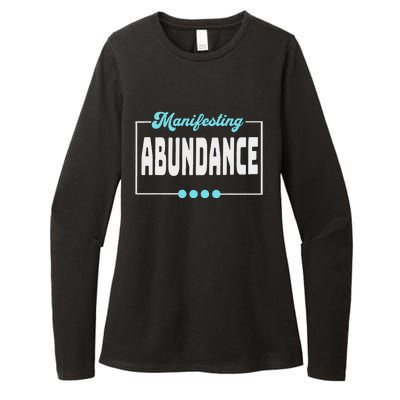 Manifesting Abundance Positive Affirmation Womens CVC Long Sleeve Shirt