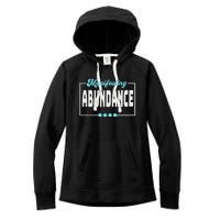 Manifesting Abundance Positive Affirmation Women's Fleece Hoodie