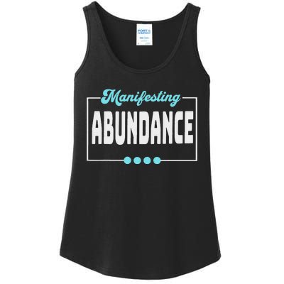 Manifesting Abundance Positive Affirmation Ladies Essential Tank