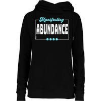 Manifesting Abundance Positive Affirmation Womens Funnel Neck Pullover Hood