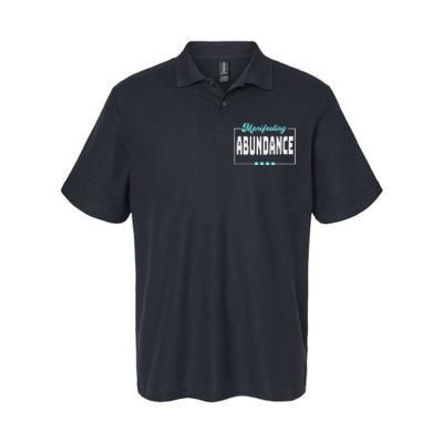 Manifesting Abundance Positive Affirmation Softstyle Adult Sport Polo