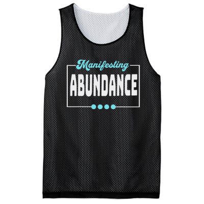 Manifesting Abundance Positive Affirmation Mesh Reversible Basketball Jersey Tank