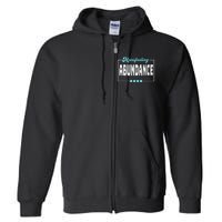 Manifesting Abundance Positive Affirmation Full Zip Hoodie