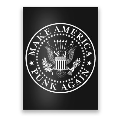 Make America Punk Again Vintage Punk Rock 80s Poster