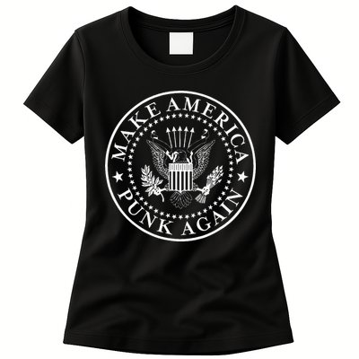 Make America Punk Again Vintage Punk Rock 80s Womens T-Shirt