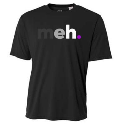 Meh Asexual Pride LGBTQ Ace Flag Funny LGBT Asexuality Cooling Performance Crew T-Shirt