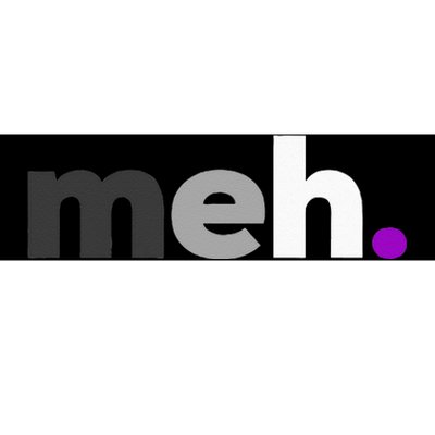 Meh Asexual Pride LGBTQ Ace Flag Funny LGBT Asexuality Bumper Sticker