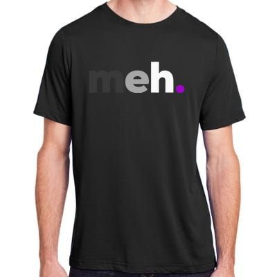 Meh Asexual Pride LGBTQ Ace Flag Funny LGBT Asexuality Adult ChromaSoft Performance T-Shirt