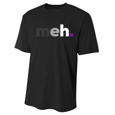 Meh Asexual Pride LGBTQ Ace Flag Funny LGBT Asexuality Performance Sprint T-Shirt