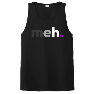 Meh Asexual Pride LGBTQ Ace Flag Funny LGBT Asexuality PosiCharge Competitor Tank