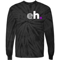 Meh Asexual Pride LGBTQ Ace Flag Funny LGBT Asexuality Tie-Dye Long Sleeve Shirt