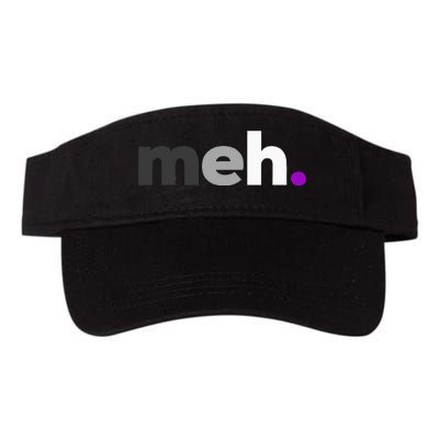 Meh Asexual Pride LGBTQ Ace Flag Funny LGBT Asexuality Valucap Bio-Washed Visor