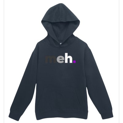 Meh Asexual Pride LGBTQ Ace Flag Funny LGBT Asexuality Urban Pullover Hoodie